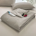 Mint green textured cooling massage blanket bedroom comforter