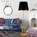 Modern ak47 gun lounge floor lamp – gold & black bedroom light