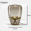 Modern amber balloons led glass table lamp for home office
