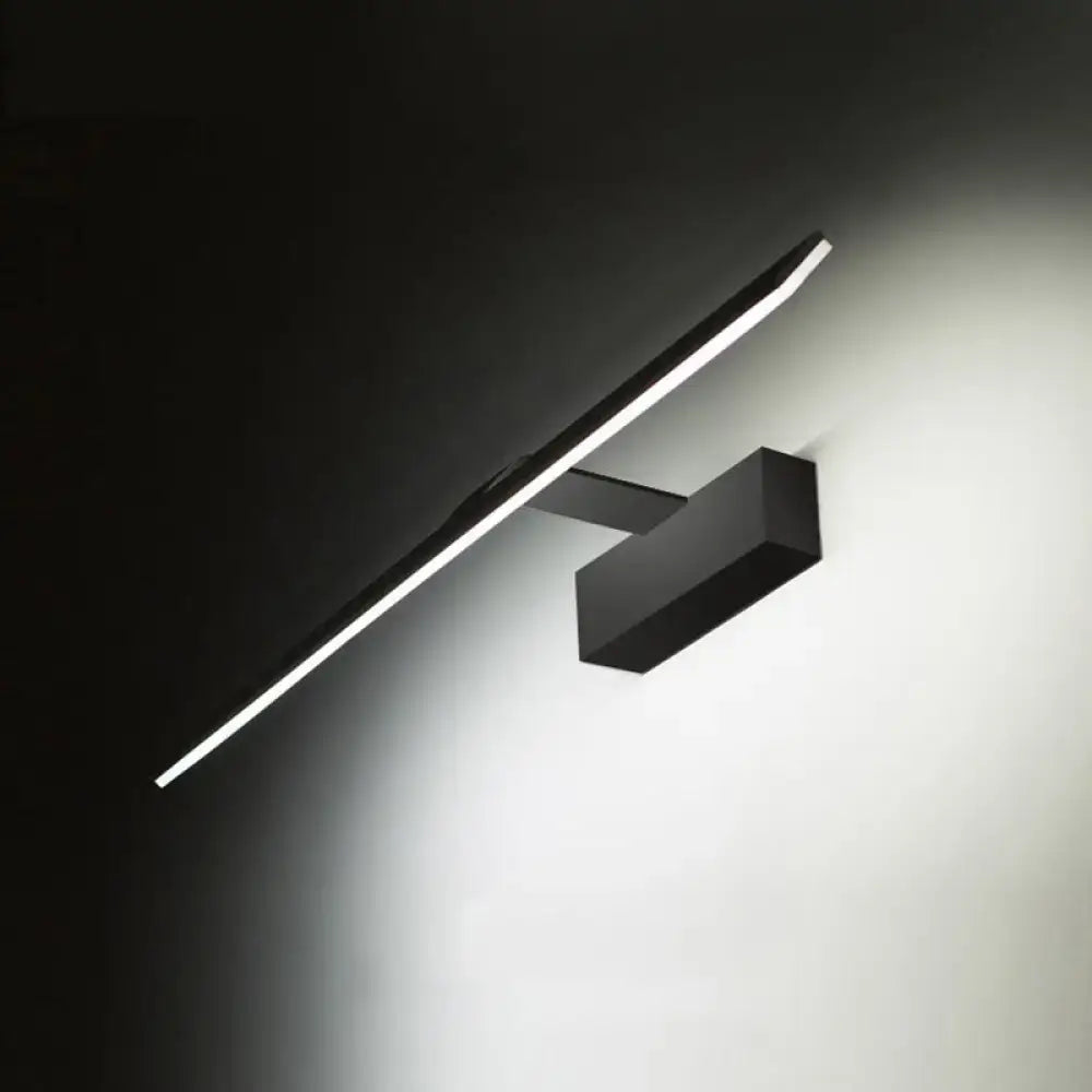 Modern black acrylic led vanity light bedroom warm white light