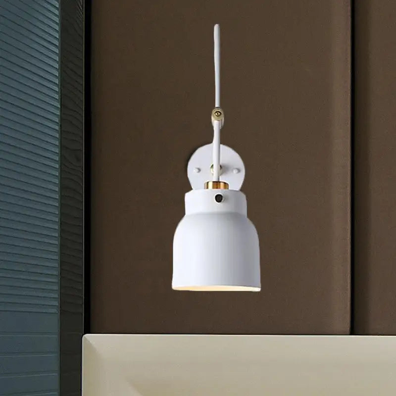 Modern black and brass industrial wall light – library 220v-240v
