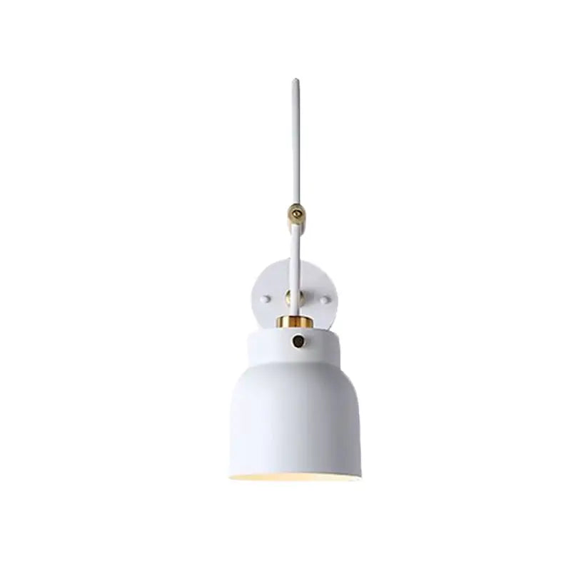 Modern black and brass industrial wall light – library 220v-240v