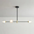 Modern black and brass metal island pendant – dining room chandelier