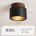 Modern black and gold cave stone ceiling chandelier kitchen light