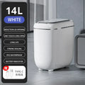 Modern black and silver automatic sensor trash can kitchen