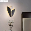 Modern black and white geometric wall light fixture – living room