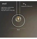 Modern black ball bubble led chandelier for dining room