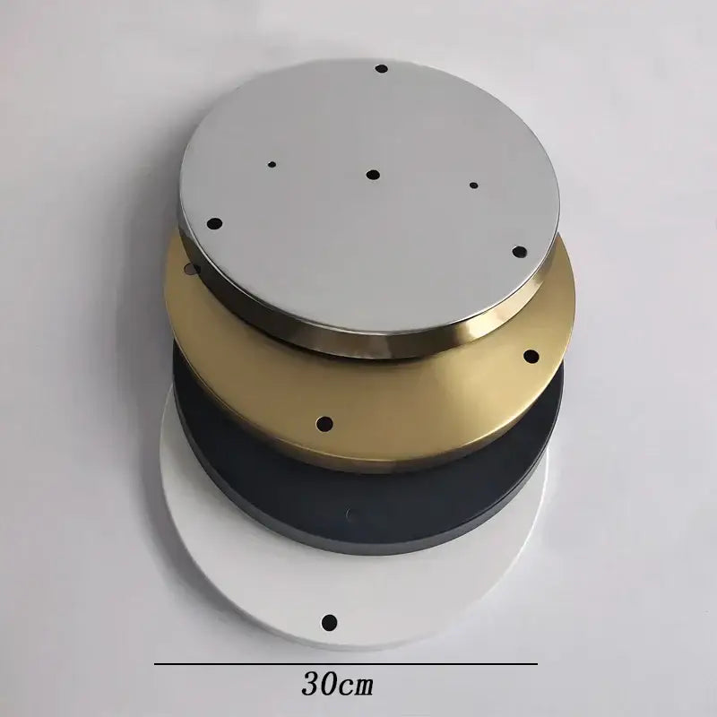 Modern black base plate lighting accessories living room display stand