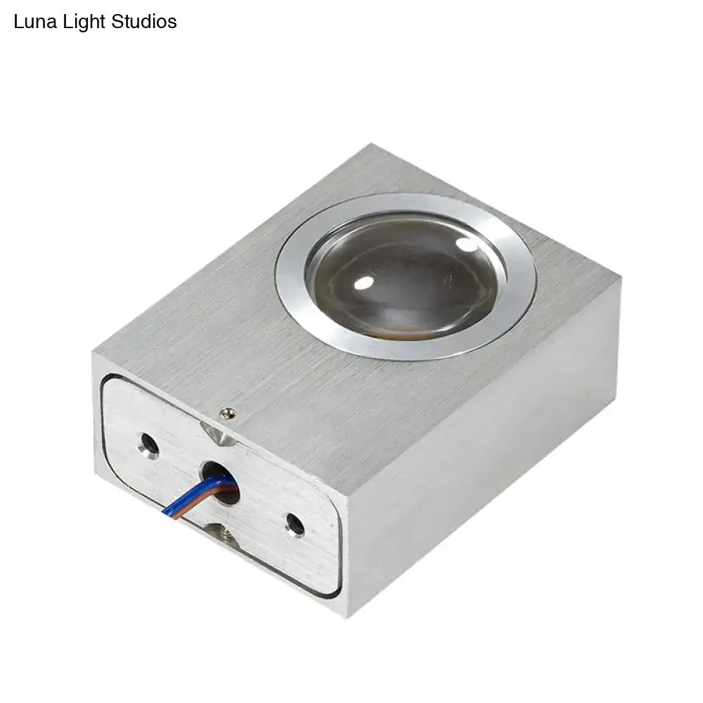 Modern black & brushed silver rgb wall lighting piece – corridor led