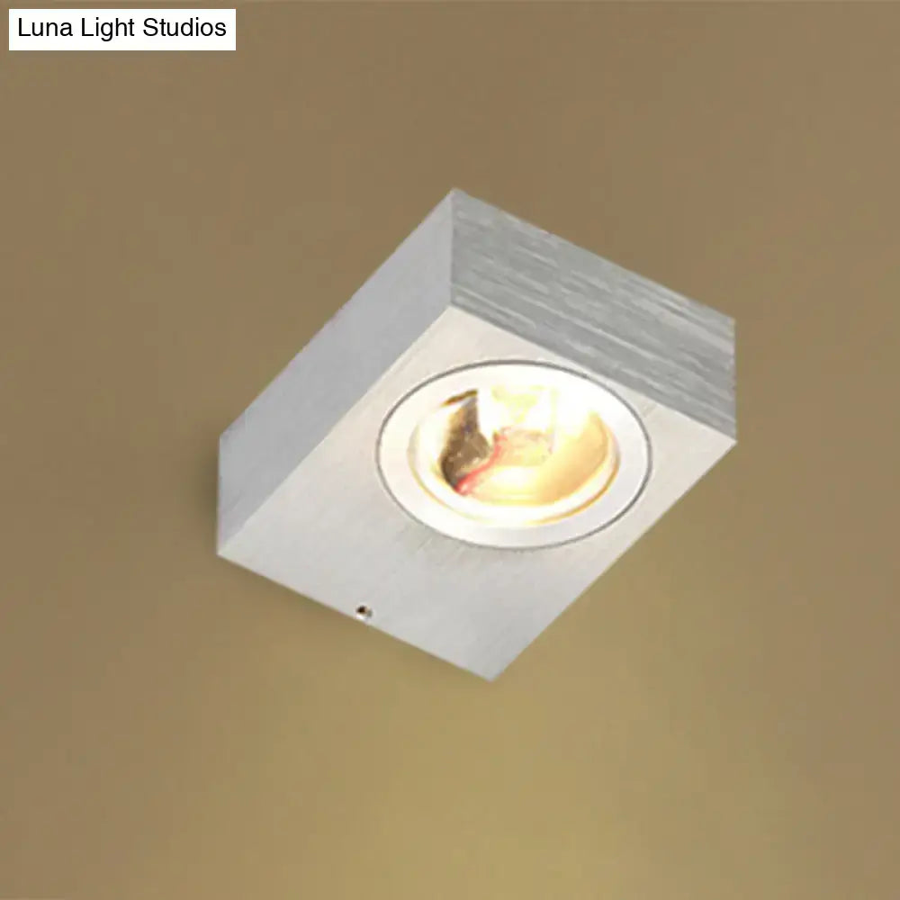 Modern black & brushed silver rgb wall lighting piece – corridor led