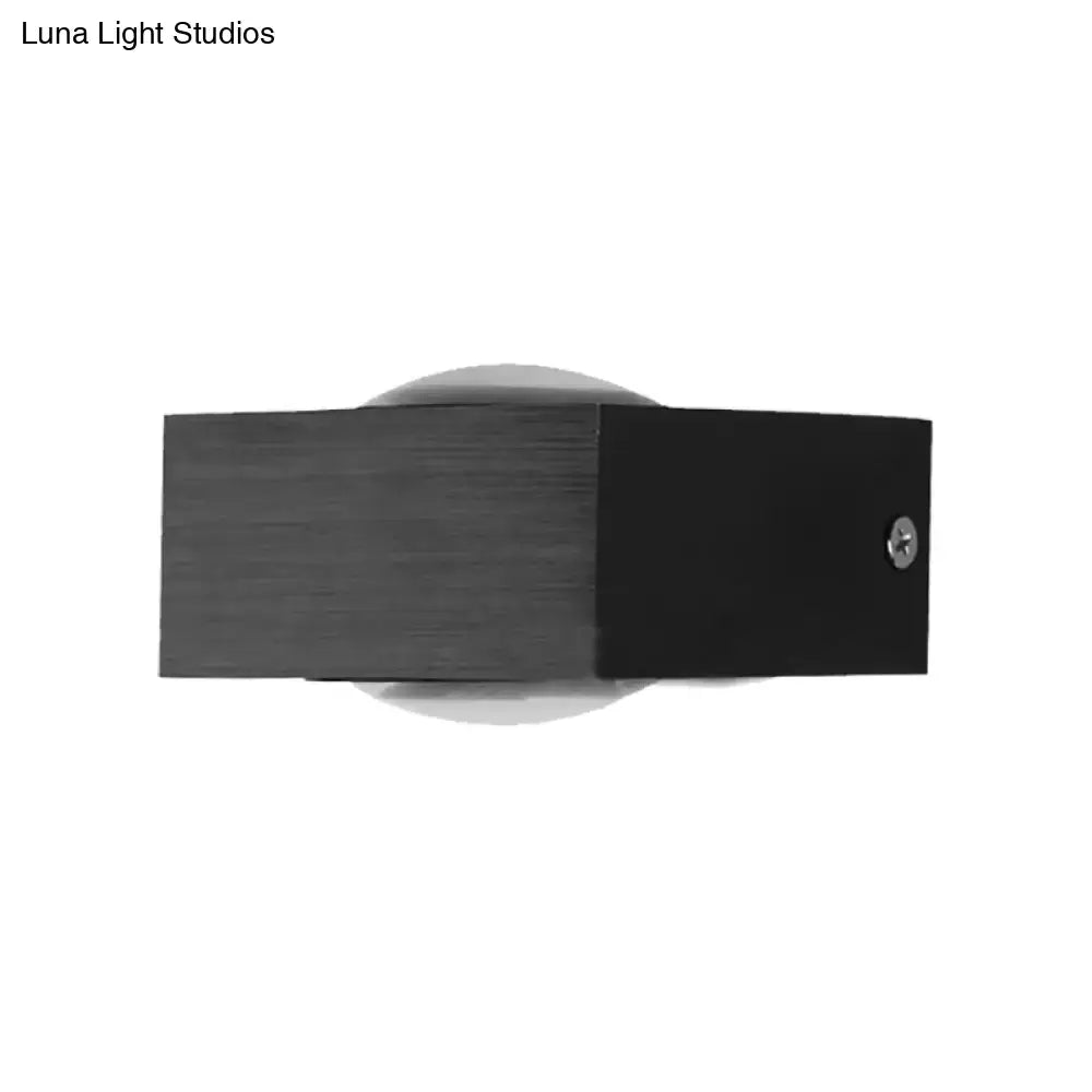 Modern black & brushed silver rgb wall lighting piece – corridor led