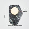 Modern black carbon steel led wall lamp with alabaster bedroom shade