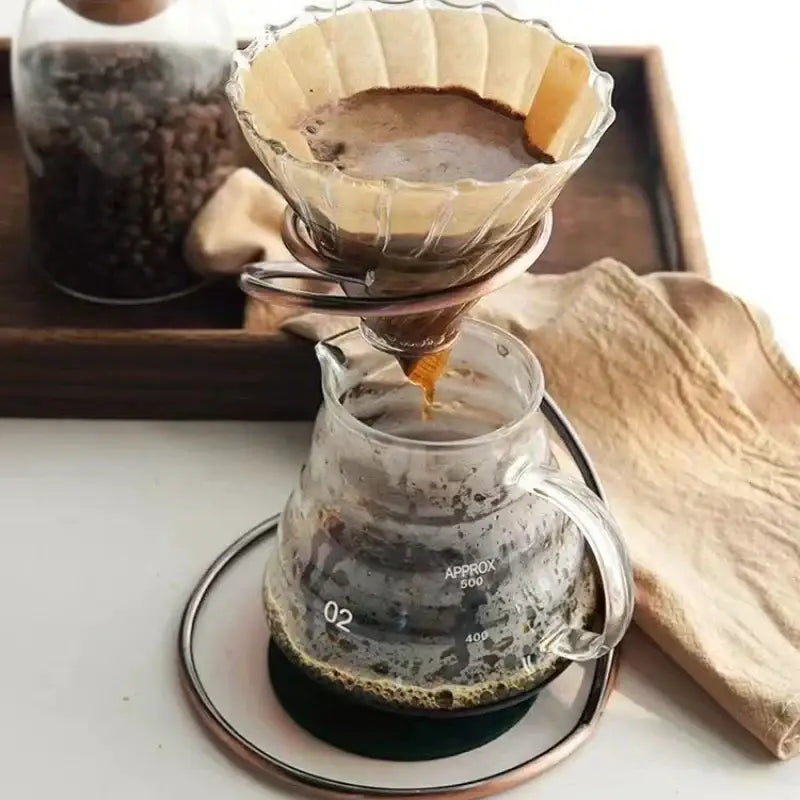 Modern black ceramic coffee barista set kitchen pour over dripper