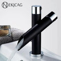 Modern black & chrome basin faucet bathroom water saving mixer