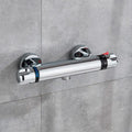 Modern black & chrome brass shower set bathroom wall mount mixer