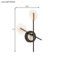 Modern black & cream warm white wall light living room sconce