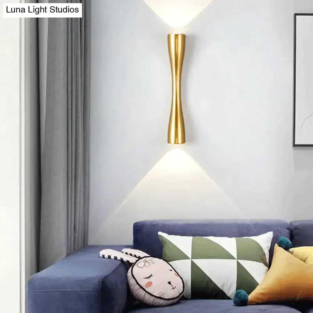 Modern black curved wall sconce outdoor waterproof porch light