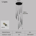 Modern black decorbites conical chandelier stair lamp kitchen lighting
