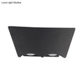 Modern black geometric wall sconce with black matte finish and warm white light compatible with 220v-240v 110v-120v