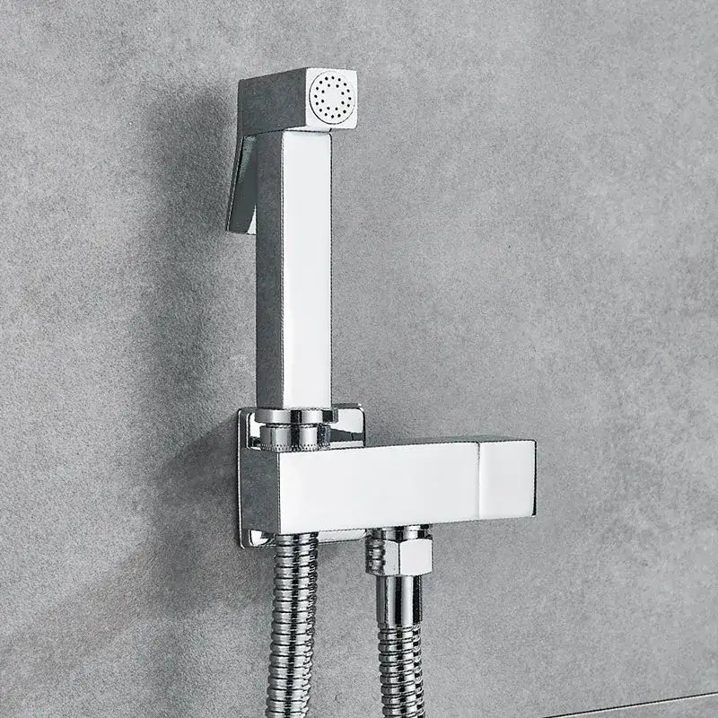 Modern black & gold brass bidet faucet – bathroom sprayer jet