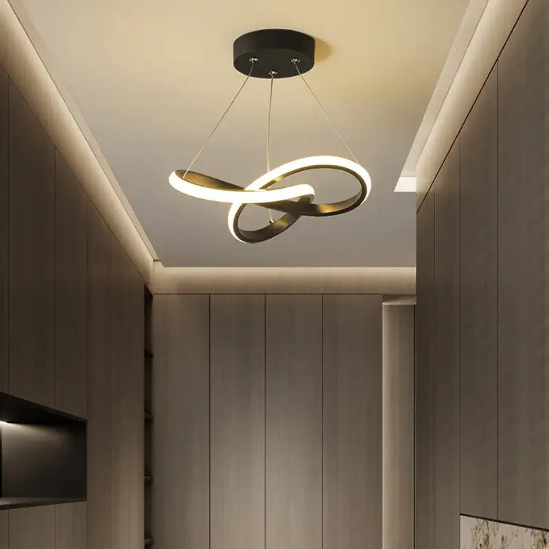 Modern black & gold decorbites contemporary chandelier dining room