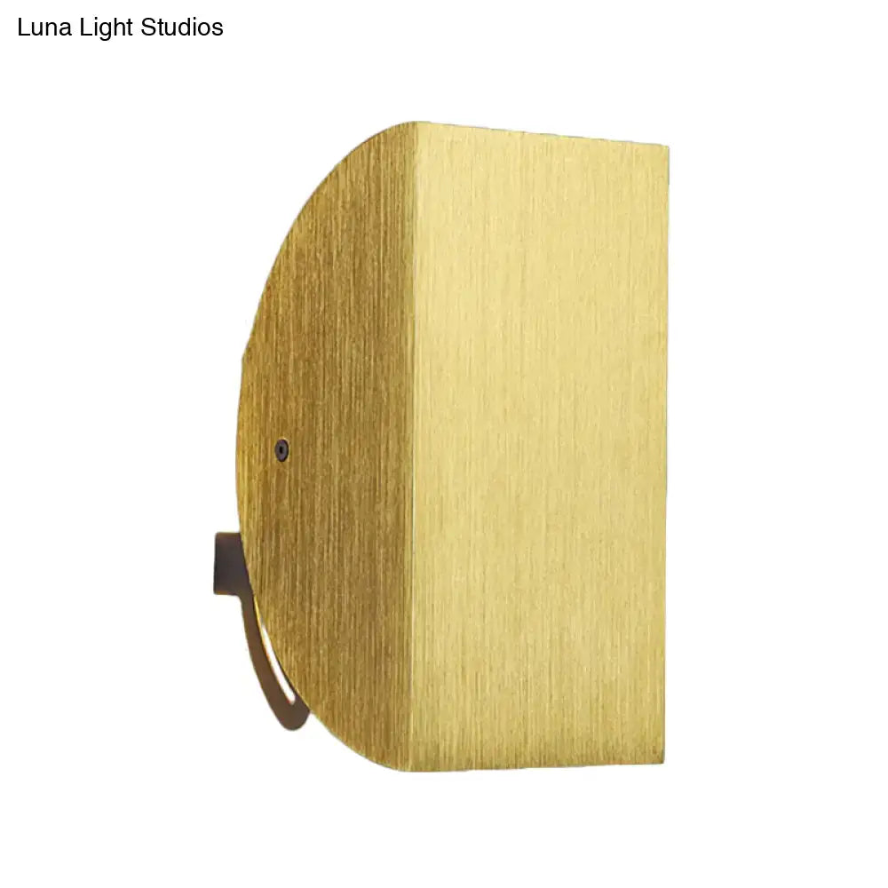 Modern black & gold folded wall light sconce – bedroom decor