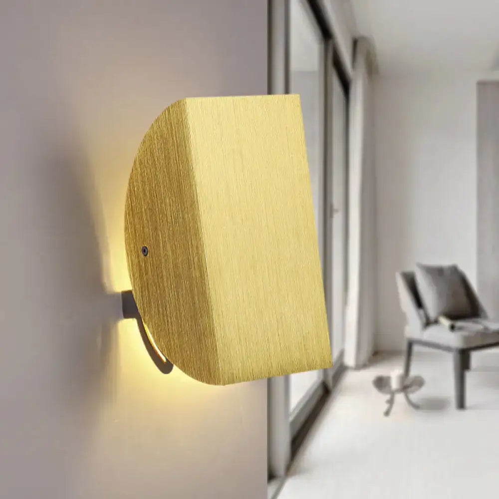 Modern black & gold folded wall light sconce – bedroom decor