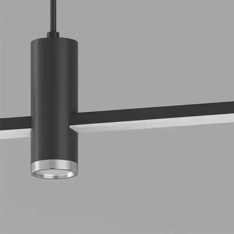 ثريا غرفة طعام معلقة LED حديثة باللونين الأسود والذهبي