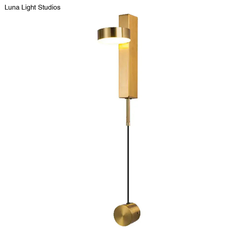 Modern black & gold metallic wall lighting – bedroom flush mount wall