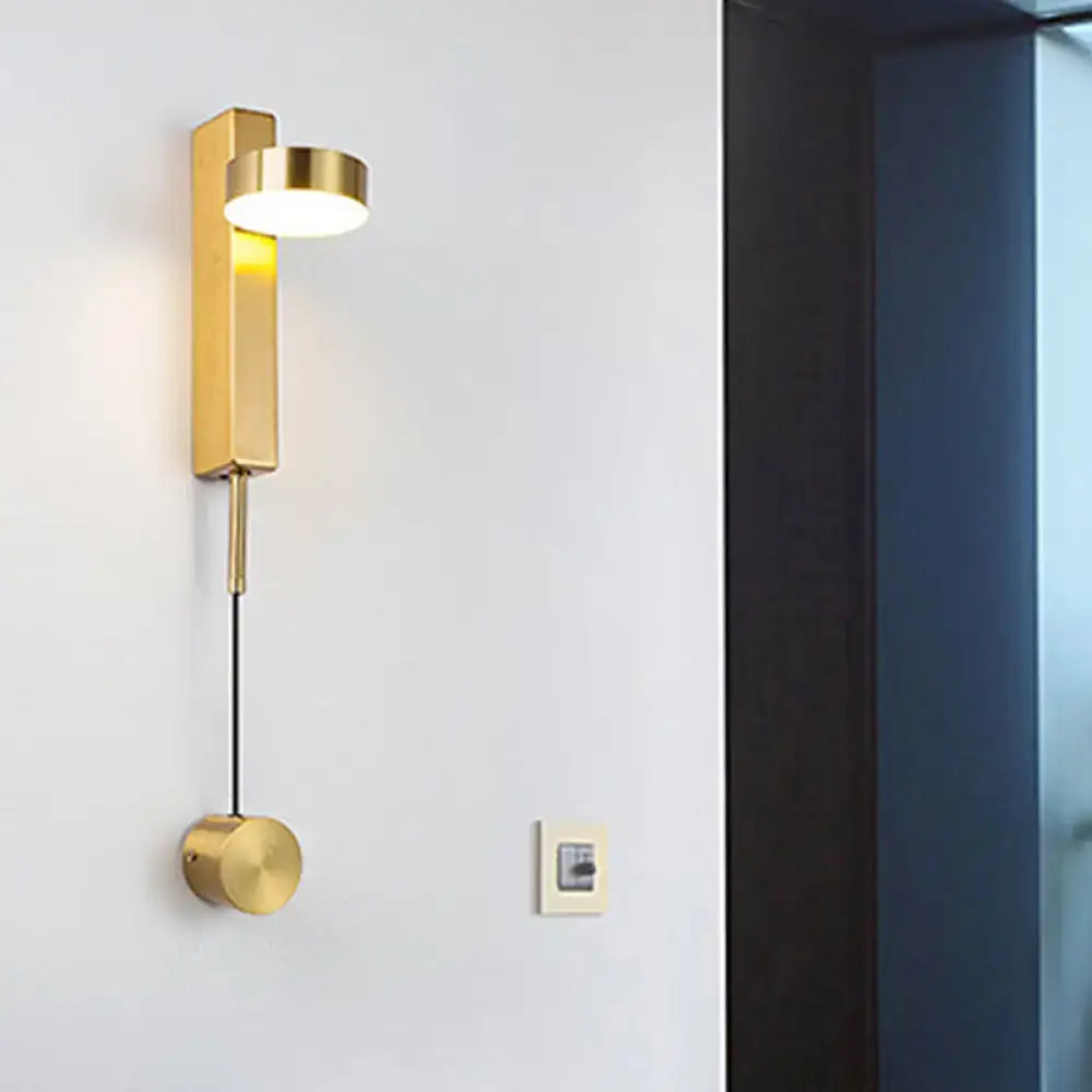 Modern black & gold metallic wall lighting – bedroom flush mount wall