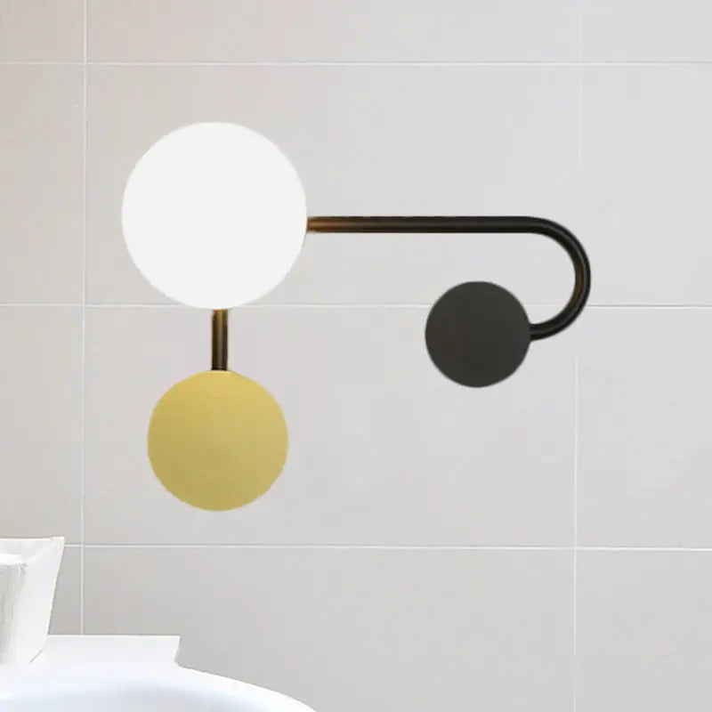 Modern black & gold planter sconce – living room 110v-120v light