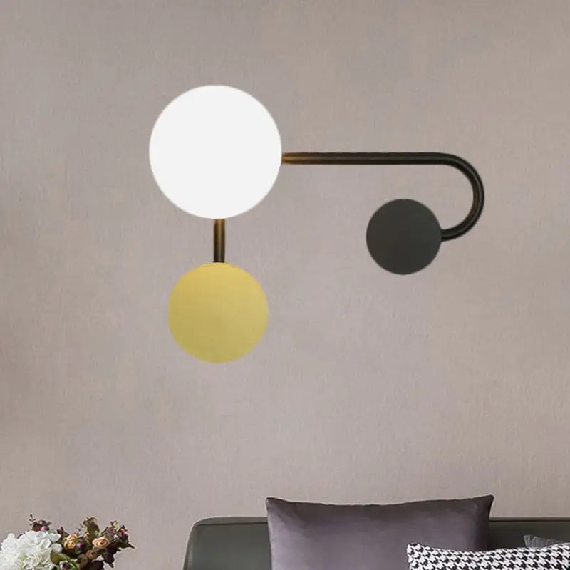 Modern black & gold planter sconce – living room 110v-120v light