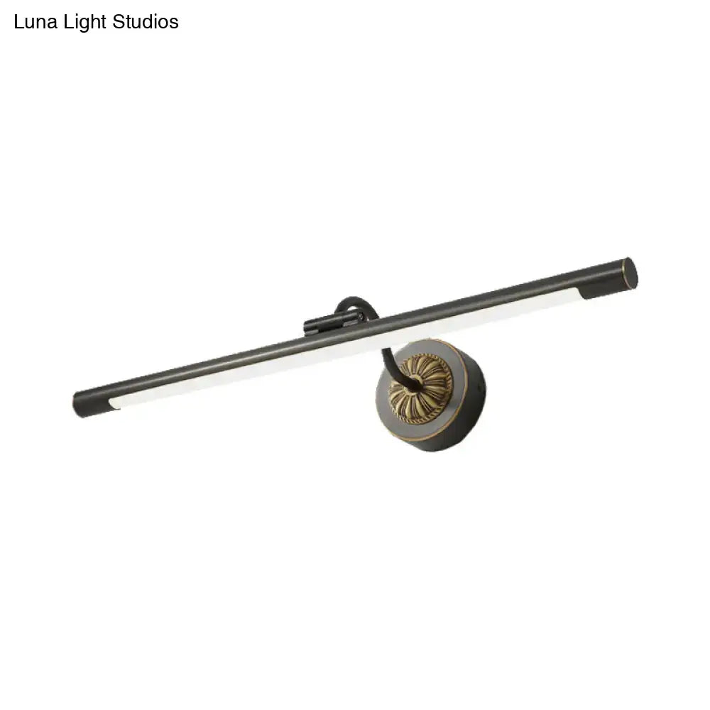 Modern black & gold wall light fixture bedroom dressing table