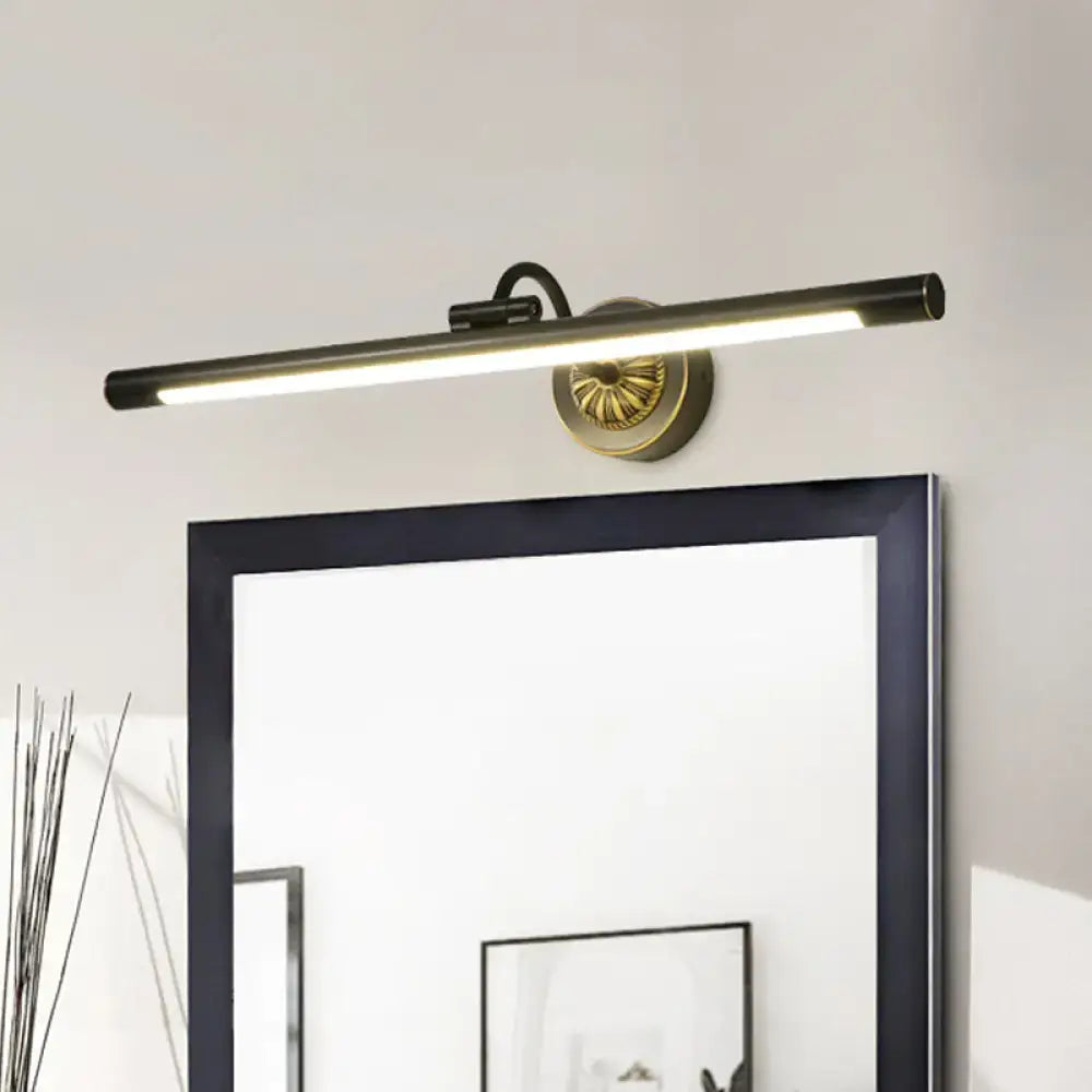 Modern black & gold wall light fixture bedroom dressing table