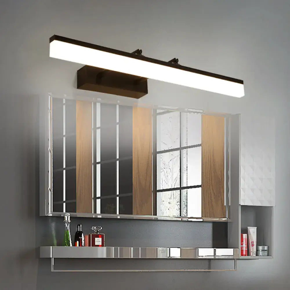 Modern black led bar light – living room minimalist wall sconce