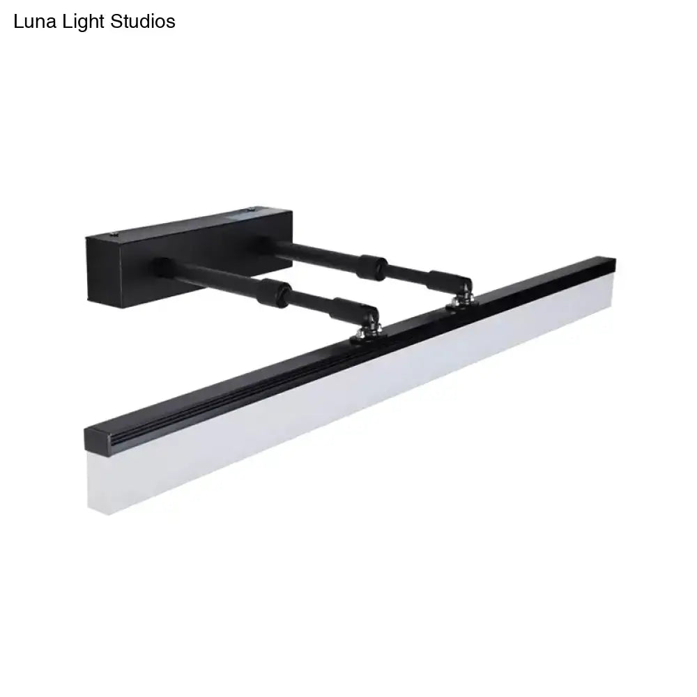 Modern black led bar light – living room minimalist wall sconce