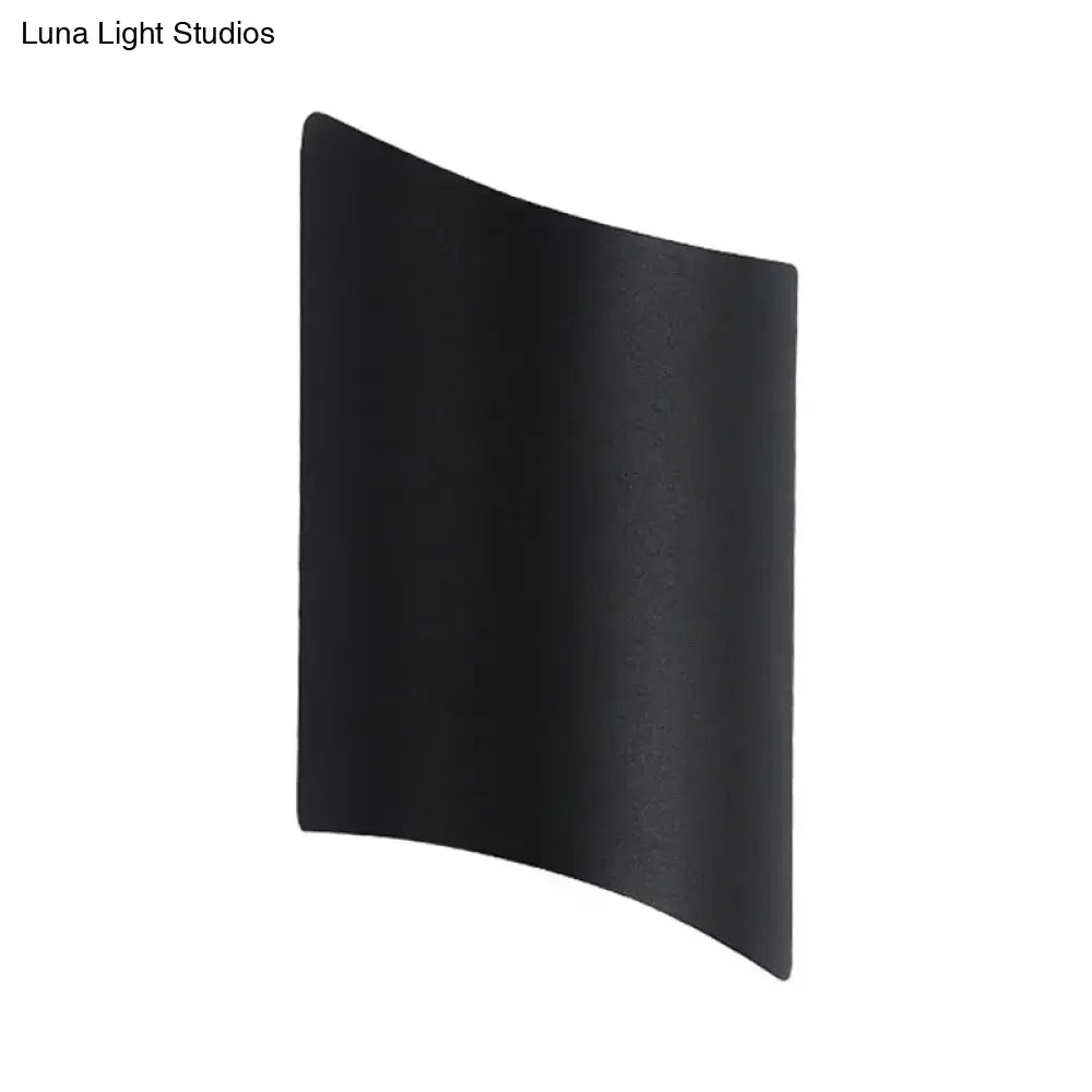 Modern black led outdoor wall sconce – patio light fixture