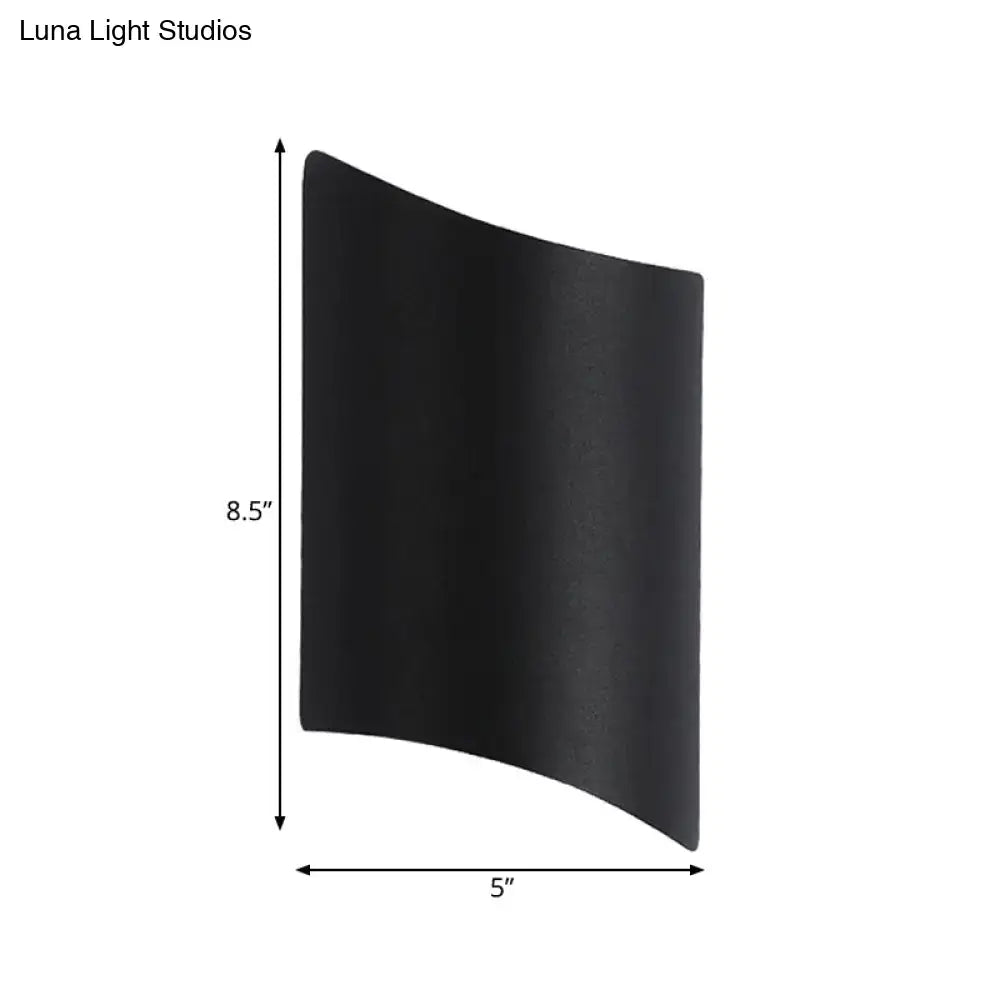 Modern black led outdoor wall sconce – patio light fixture