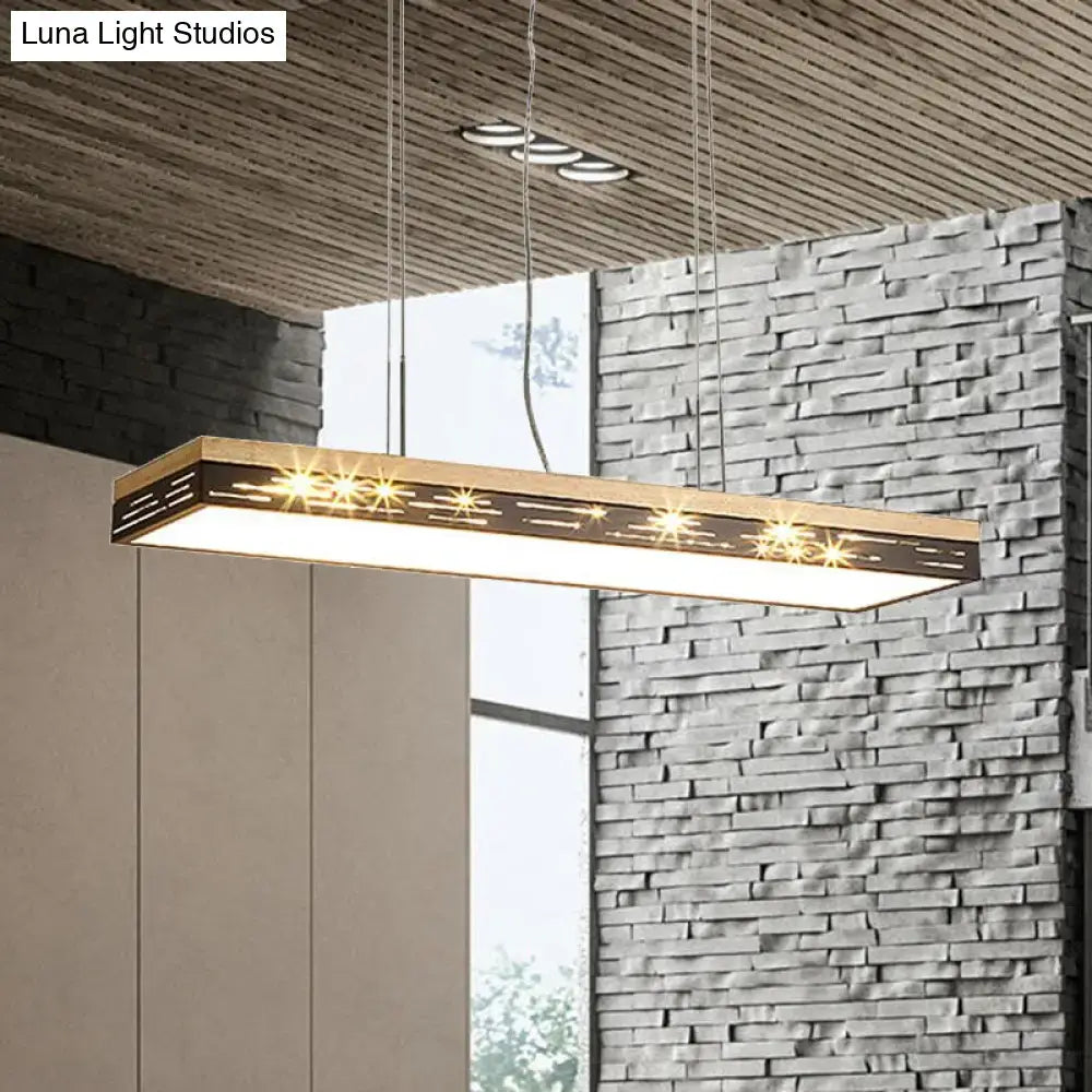 Modern black led pendant ceiling light for dining room 110v-120v