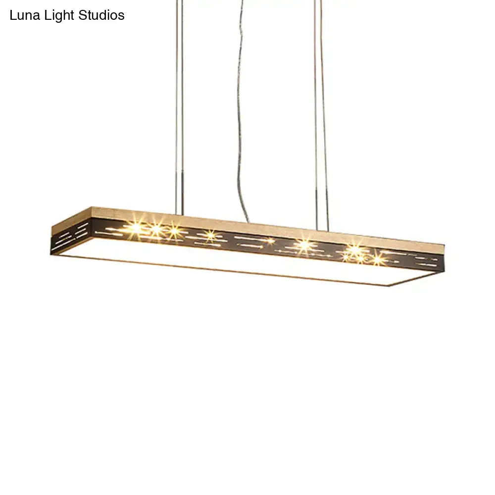 Modern black led pendant ceiling light for dining room 110v-120v