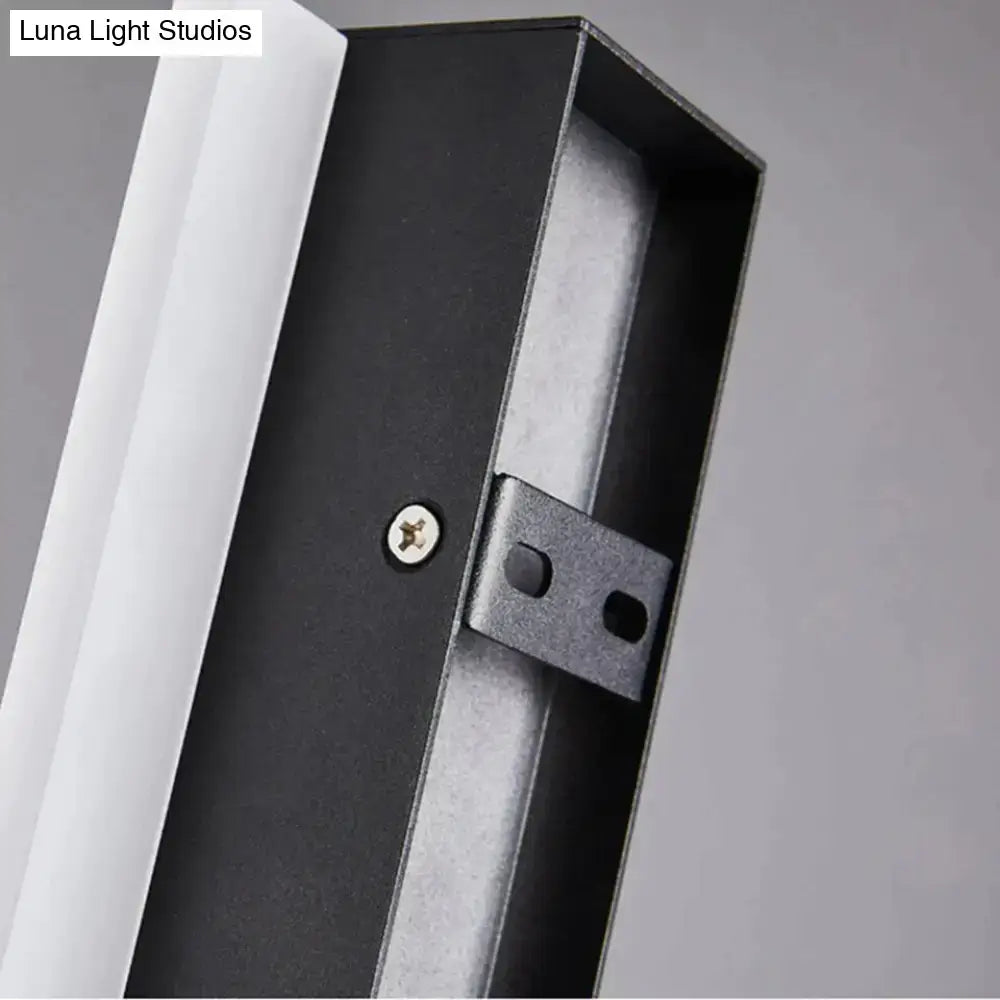 Modern black linear led wall mounted lamp garden outdoor sconce