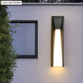 Modern black minimalist led wall light courtyard sconce