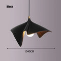 Modern black resin led pendant chandelier for living room
