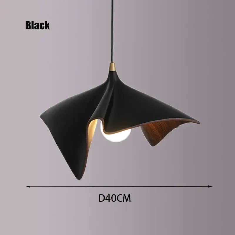 Modern black resin led pendant chandelier for living room