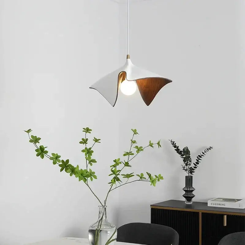 Modern black resin led pendant chandelier for living room