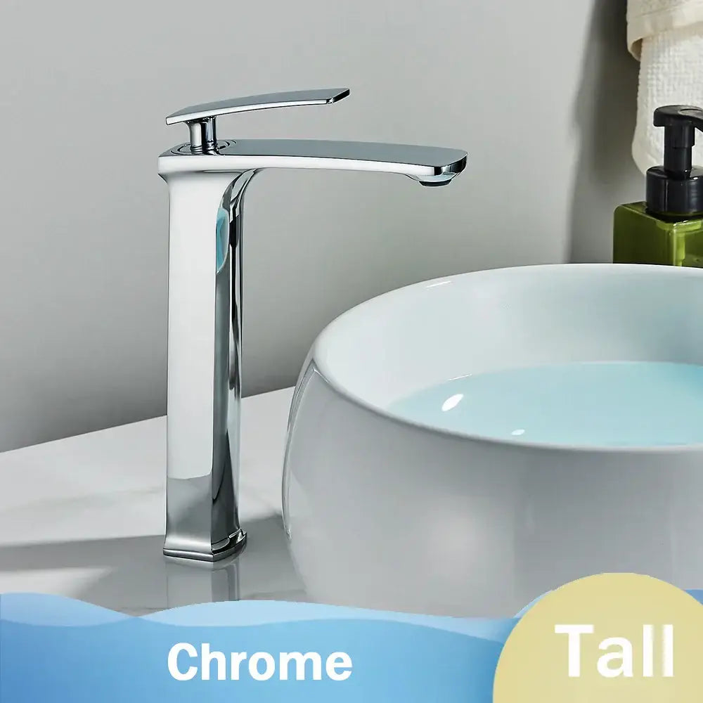 Modern black & rose gold basin faucet bathroom sink mixer tap