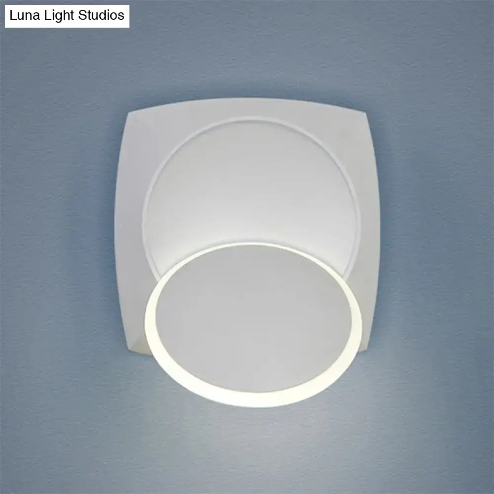 Modern black rotatable led wall sconce bedroom light fixture