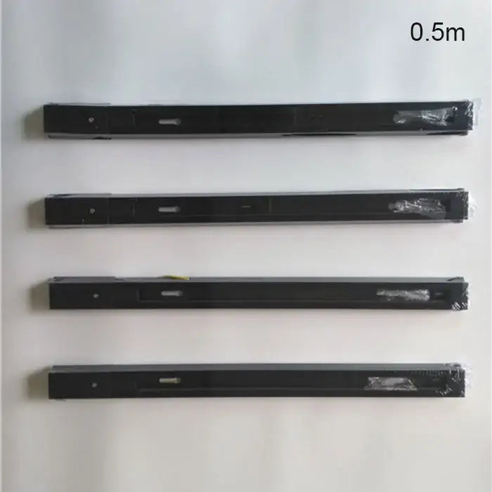 Modern black & silver ceiling track rail connector set kitchen light