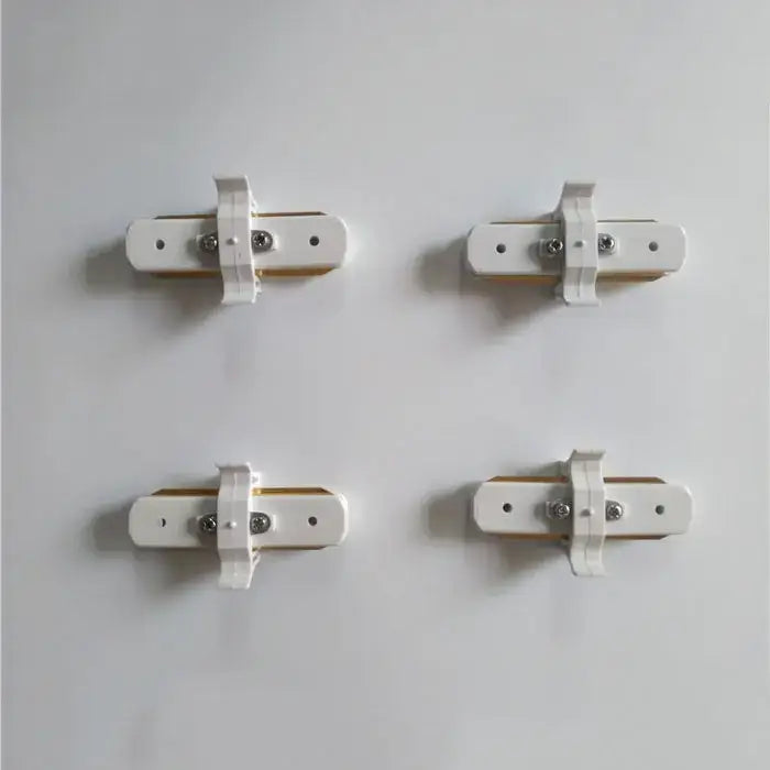 Modern black & silver ceiling track rail connector set kitchen light