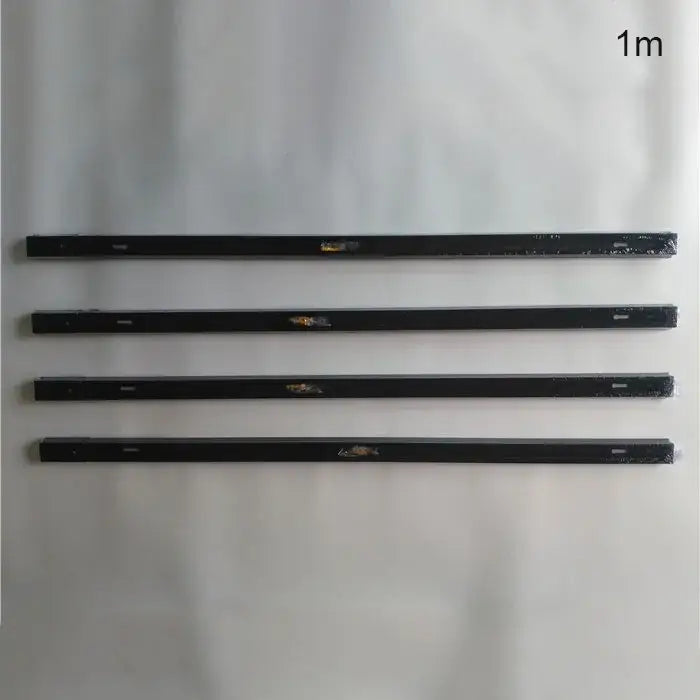Modern black & silver ceiling track rail connector set kitchen light